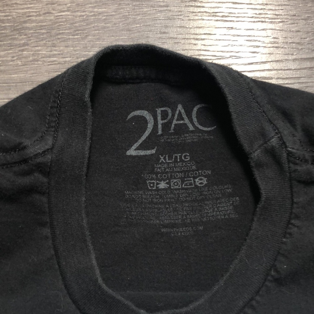 Tupac 2 pac T shirt 100 % cotton size X-Large - Picture 5 of 7
